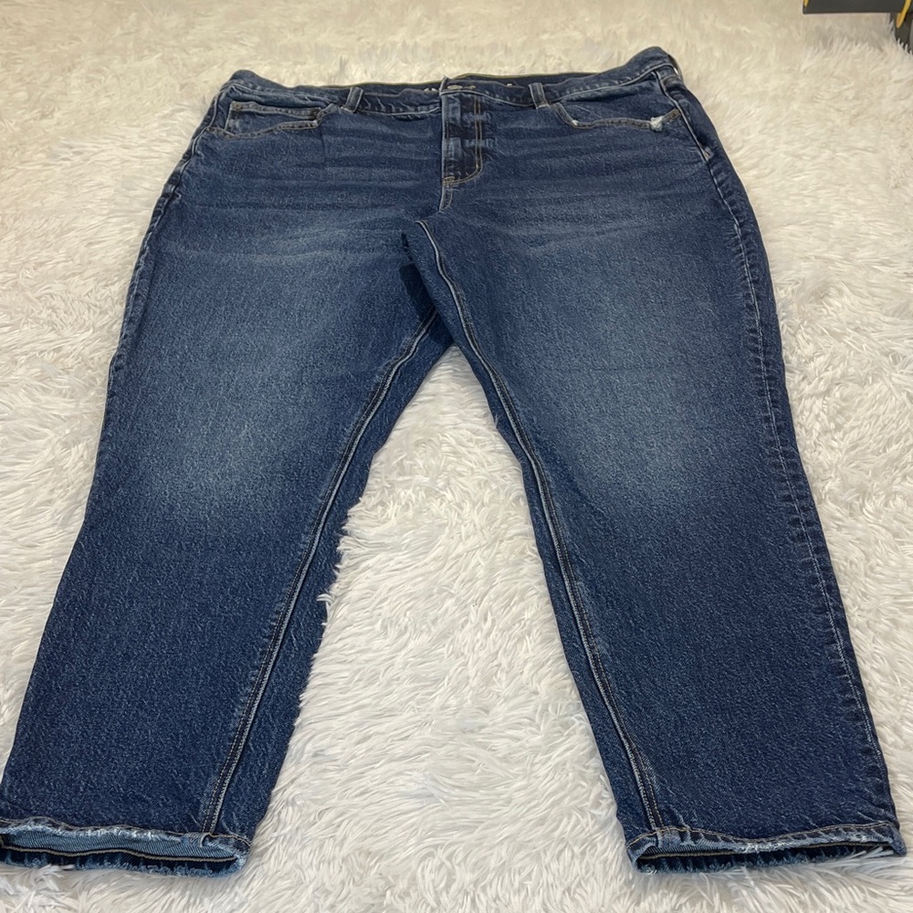American Eagle 90’s Skinny Stretch Dark Blue Straight Leg Jeans  WOMENS SIZE 18S